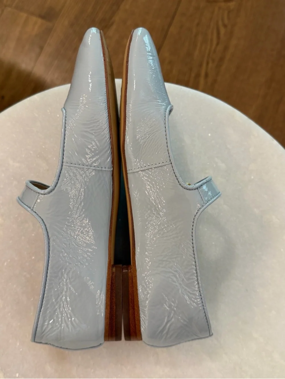 Sam Edelman Michaela Mary Jane Flat Shoes Cape Blue Leather Women’s Sz 7 - Picture 5 of 8